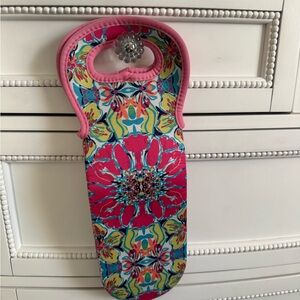 Lilly Pulitzer inspired Neoprene Wine Tote